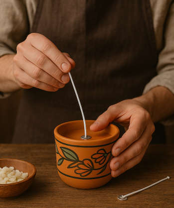 Crafting a Handmade Terracotta Candle Crafting a Handmade Terracotta Candle